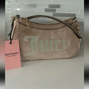 VIRAL Juicy Couture Cafe Velour Obsession Shoulder Bag